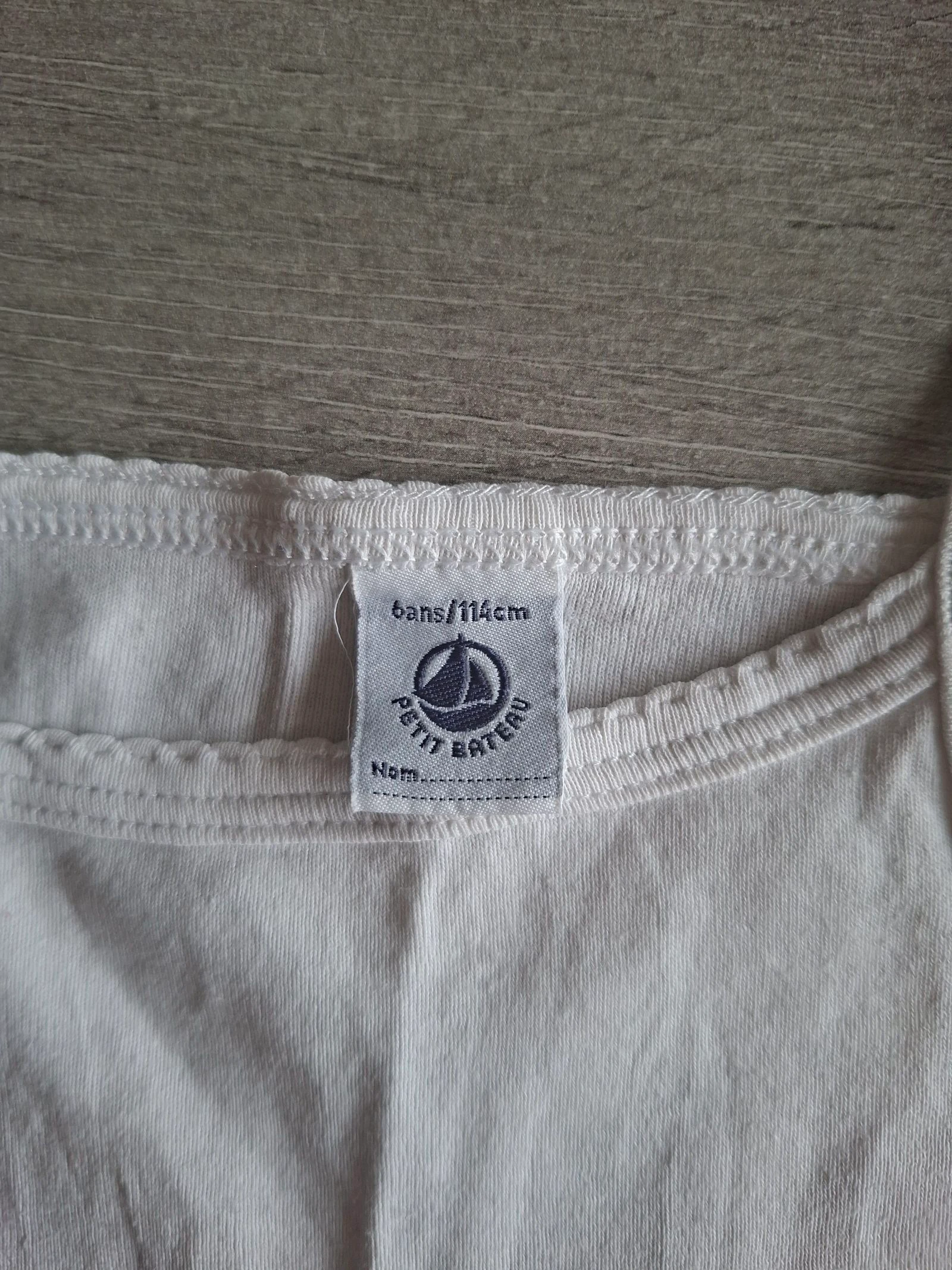 🌷F3-20🌷Débardeur branco Petit Bateau – Tamanho 6 anos (114 cm) – Intemporal🌷 – photo 3